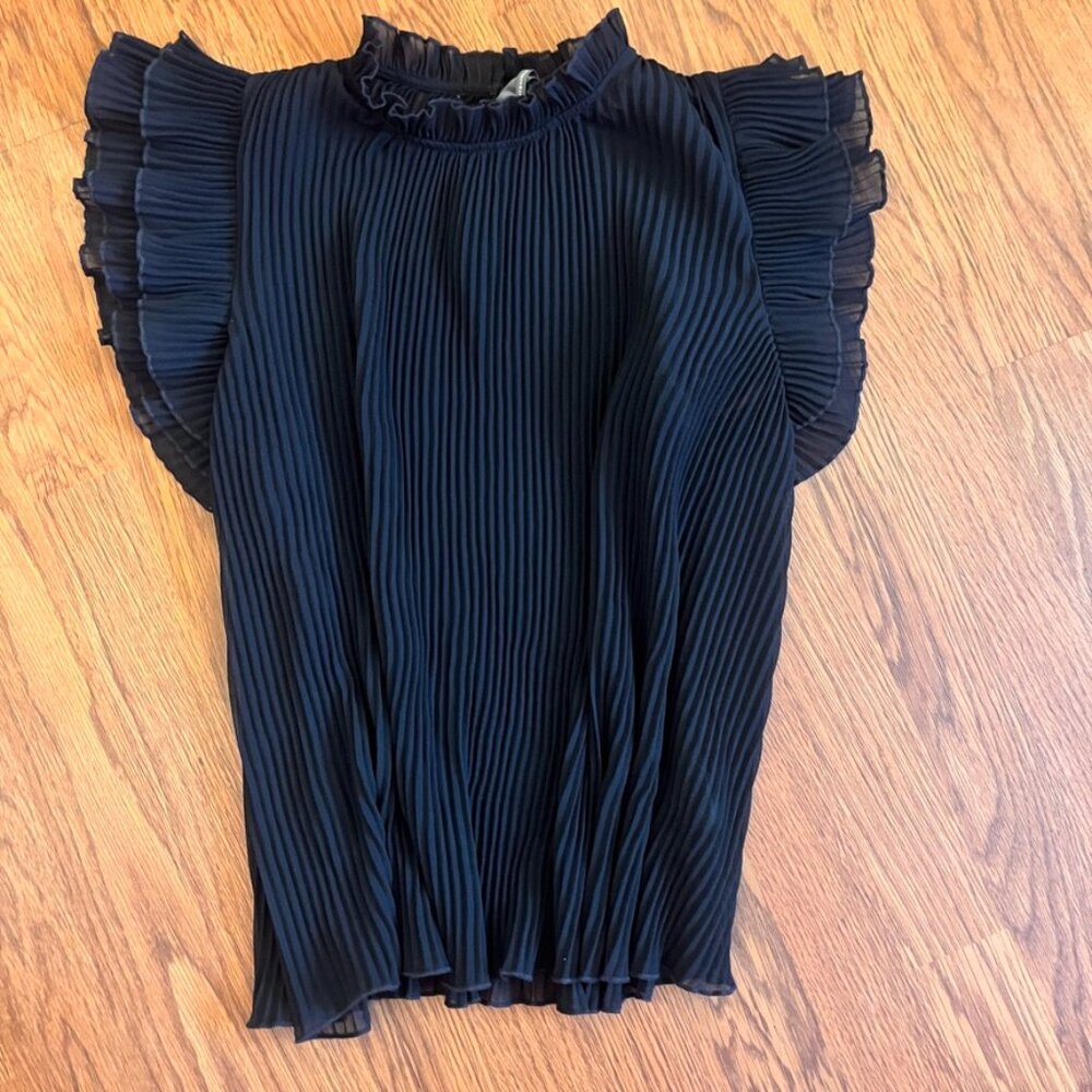 Anthropologie | Frieda Accordion Ruffle Blouse